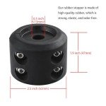 Winch Rope Hook Rubber Stopper with Steel Fasteners