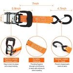 3-Point Ratchet Tire Strap for ATV & UTV