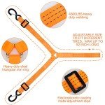 3-Point Ratchet Tire Strap for ATV & UTV