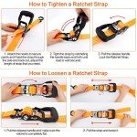 3-Point Ratchet Tire Strap for ATV & UTV