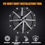 RANSOTO Pneumatic CV Joint Boot Installation Tool Universal CV Axle Removal Expander Tool Compatible with Toyota, Audi, Corolla, BMW, Mercedes, UTV, ATV
