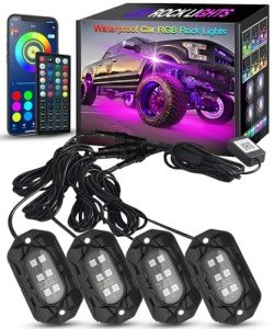 Tenmiro RGB LED Rock Lights Kit for ATVs