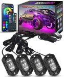 Tenmiro RGB LED Rock Lights Kit for ATVs