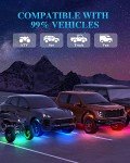 Tenmiro RGB LED Rock Lights Kit for ATVs