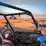 UTV Side Rear View Mirror for Roll Bars