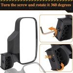 UTV Side Rear View Mirror for Roll Bars