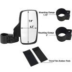 UTV Side Mirrors for 1.6"-2" Roll Cages