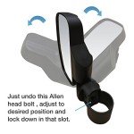 UTV Side Mirrors for 1.6"-2" Roll Cages