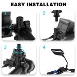 Universal 8MM ATV and Motorcycle Handlebar Mirrors