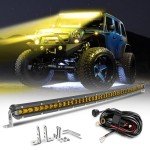 32" Curved Amber LED Light Bar for ATVs