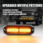 WINECO 8PCS Amber Emergency Strobe Lights Kit