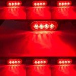 4-LED Red Emergency Strobe Light Bar for ATVs
