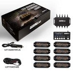 WINECO 8PCS Amber Emergency Strobe Lights Kit