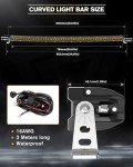 32" Curved Amber LED Light Bar for ATVs