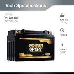 ExpertPower ETX9-BS 12v9ah lead_acid_battery replaces YTX9-BS