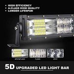 52" Curved LED Light Bar + 20" & Cube Pods