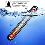 12-LED Amber & White Emergency Strobe Light Bar