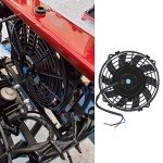 7" Black Slim Electric Radiator Fan Kit