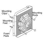 6" Slim Electric Cooling Fan Kit - Universal