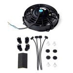 7" Black Slim Electric Radiator Fan Kit