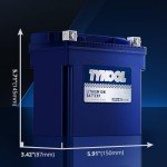 TYKOOL YTX14-BS/YTX14H/GYZ16H Lithium LiFePO4 Motorcycle Battery,12V 8Ah,480CCA,Built in BMS,Powersports Battery,for ATV,UTV,Jet Ski,Snowmobile,Quad,Riding Lawn Mower,Tractor,Polaris Battery