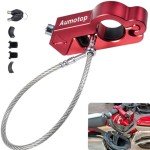 Aumotop Anti-Theft Motorcycle and ATV Lock Combo