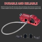 Aumotop Anti-Theft Motorcycle and ATV Lock Combo