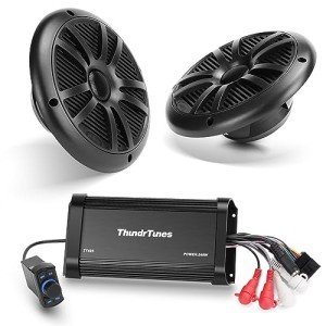 Bluetooth Amplifier Audio System with 2 Speakers
