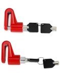 QWORK Anti-Theft Disc Brake Lock for Bikes - 2 Pack