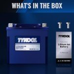 TYKOOL YTX14-BS/YTX14H/GYZ16H Lithium LiFePO4 Motorcycle Battery,12V 8Ah,480CCA,Built in BMS,Powersports Battery,for ATV,UTV,Jet Ski,Snowmobile,Quad,Riding Lawn Mower,Tractor,Polaris Battery