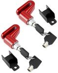 QWORK Anti-Theft Disc Brake Lock for Bikes - 2 Pack