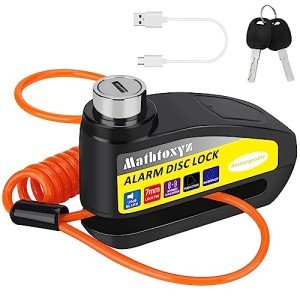 Rechargeable 120dB Alarm Disc Brake Lock