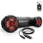 Pyle Waterproof Bluetooth Speakers with LED Lights