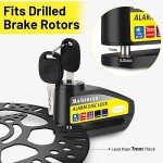 Rechargeable 120dB Alarm Disc Brake Lock