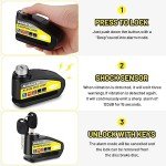 Rechargeable 120dB Alarm Disc Brake Lock