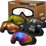 5 Pack ATV Goggles for Men, Women, Kids