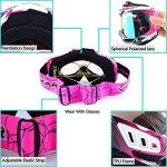 Pink ATV Motocross Goggles - Windproof & Scratch-Resistant