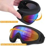 5 Pack ATV Goggles for Men, Women, Kids