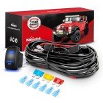Nilight LED Light Bar Wiring Harness Kit 12V