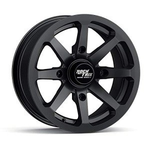 RockTrix 14x7 Matte Black ATV Wheel Rim