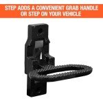 Folding Safety Step and Handle for ATVs