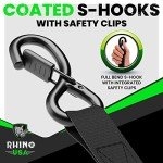 Rhino USA 4-Pack Ratchet Tie Down Straps