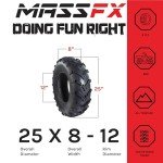 4-Piece ATV/UTV Tire Set - 25x8-12 & 25x10-12