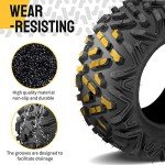 Set of 4 All-Terrain ATV/UTV Tires 25x8-12 & 25x10-12