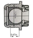2 PCS Ball Joint Upper/Lower Fits For YAMAHA ATV YFM 350 400 450 660,Big Bear,Grizzly,Bruin,Kodiak,Wolverine,Yamaha UTV Rhino YXR450 YXR660 YXR700 (pls check list)