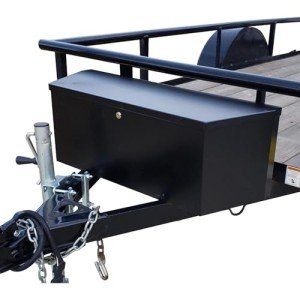 WEIZE Black Steel Trailer Tongue Tool Box 2.31cu.ft