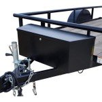 WEIZE Black Steel Trailer Tongue Tool Box 2.31cu.ft