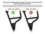 SuperATV Heavy Duty 1.5" Offset A-Arms for Polaris