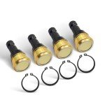 Nakkaa 7061220 4 PCS Upper and Lower Front Ball Joint Compatible with RZR 570 Ranger 800 Sportsman 550 Scrambler 850 Repace 7081505 7081580