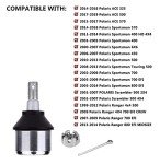 Polaris A-Arm ball joint, Replace #7061130,For polaris Ranger 4x4 400 500 800 Models,Trail boss 330，Sportsman 400 500 600 700，ACE 325 570,Scrambler 500 4x4,Magnum 2x4 4x4 6x6 UTV ATV (White)